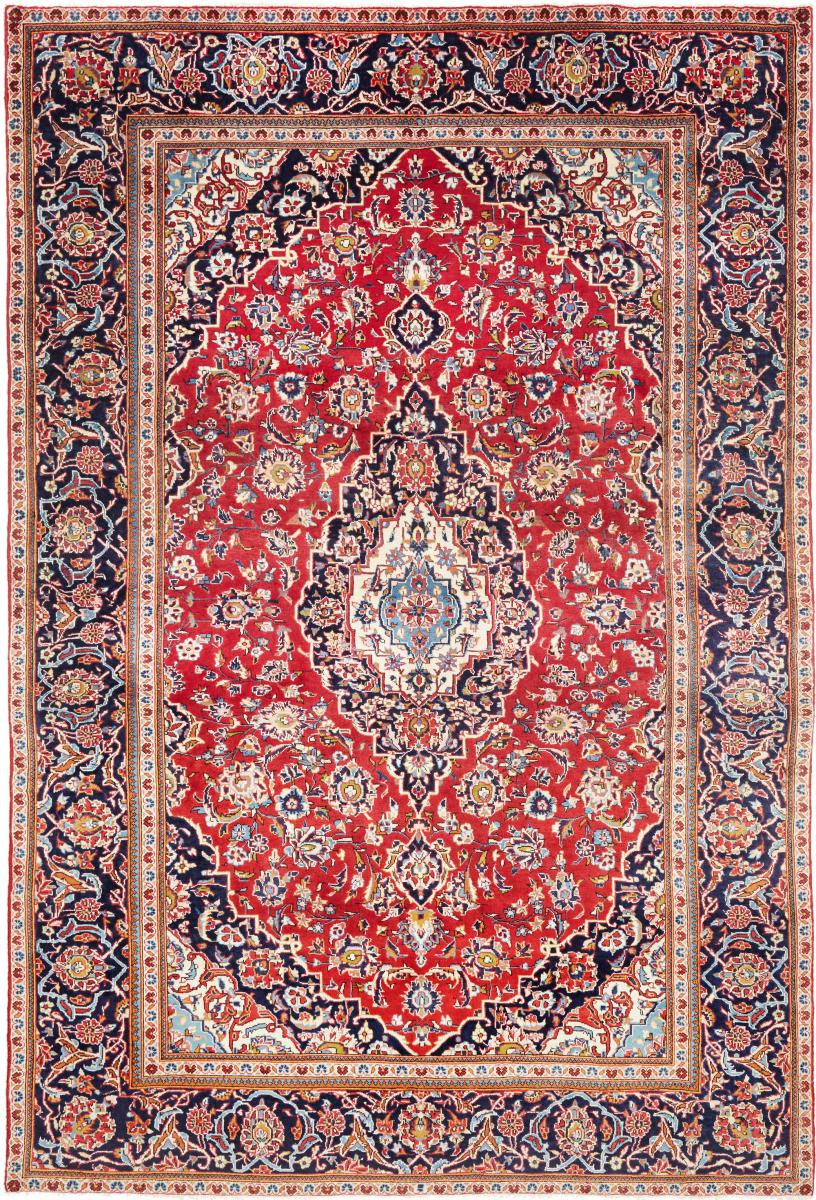 Tapis persan Kashan 293x197 293x197, Tapis persan Noué à la main