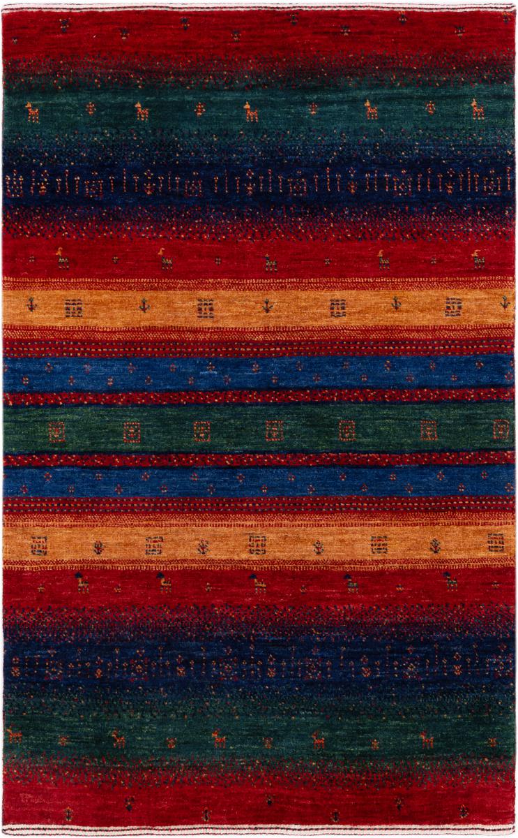 Tapis persan Persan Gabbeh Loribaft Essence 126x81 126x81, Tapis persan Noué à la main