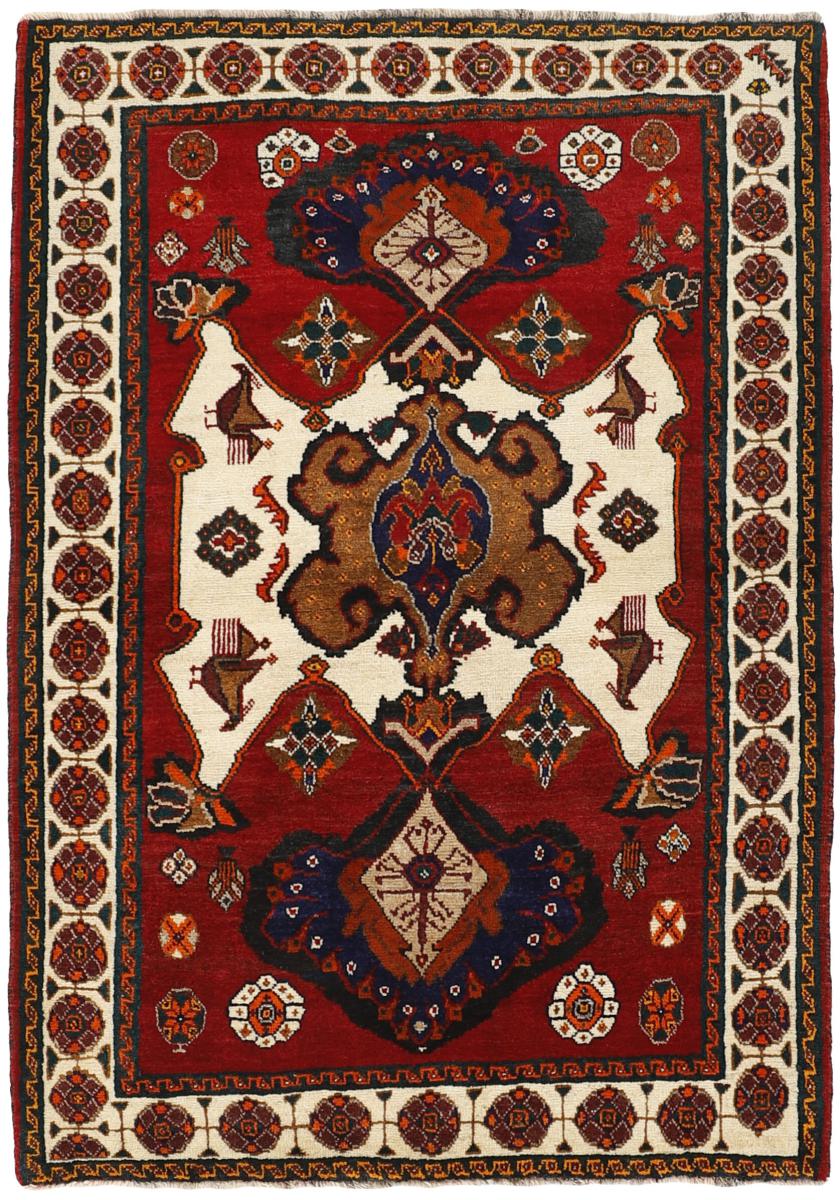 Persisk tæppe Shiraz 187x127 187x127, Persisk tæppe Håndknyttet