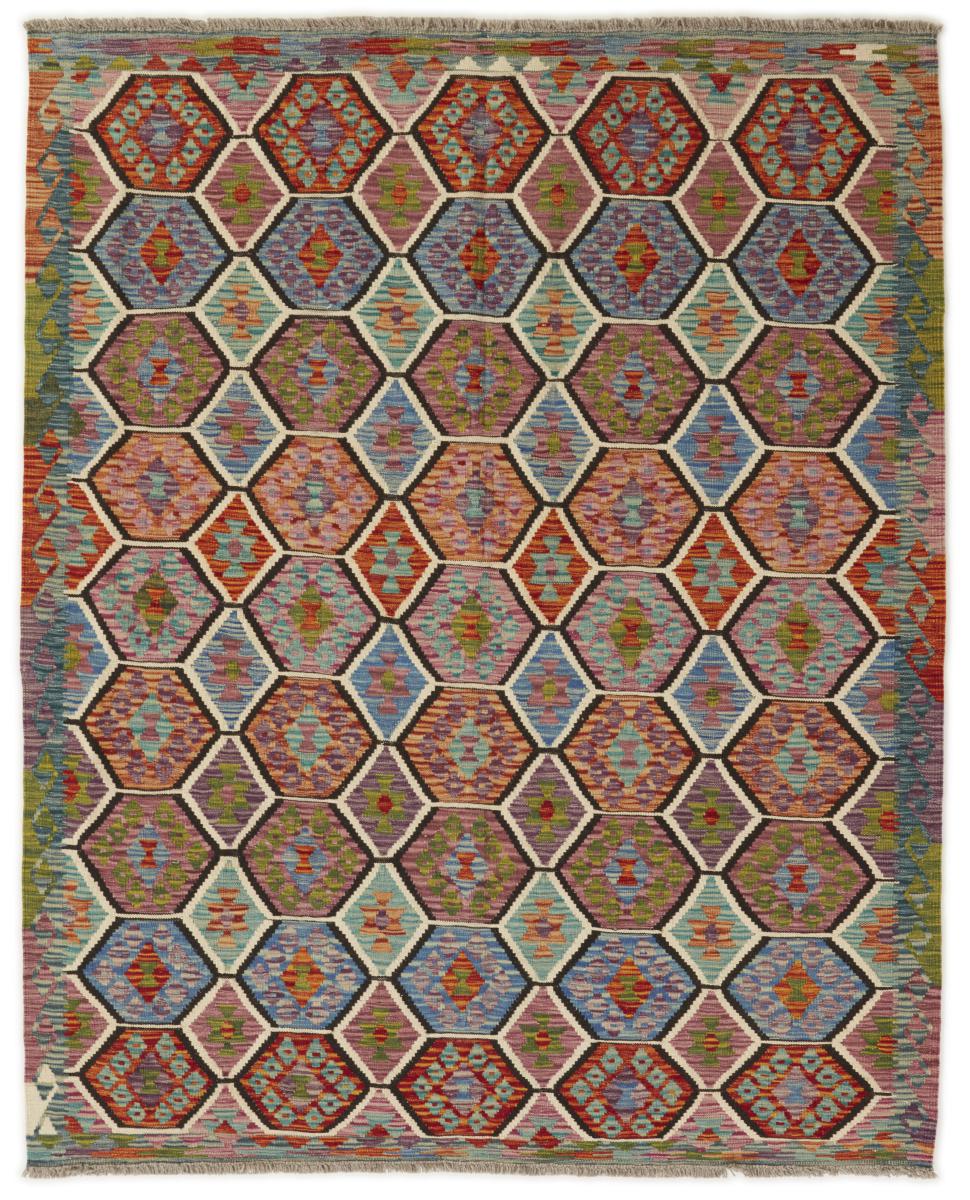 Alfombra afgana Kilim Afghan 200x163 200x163, Alfombra persa Tejido a mano