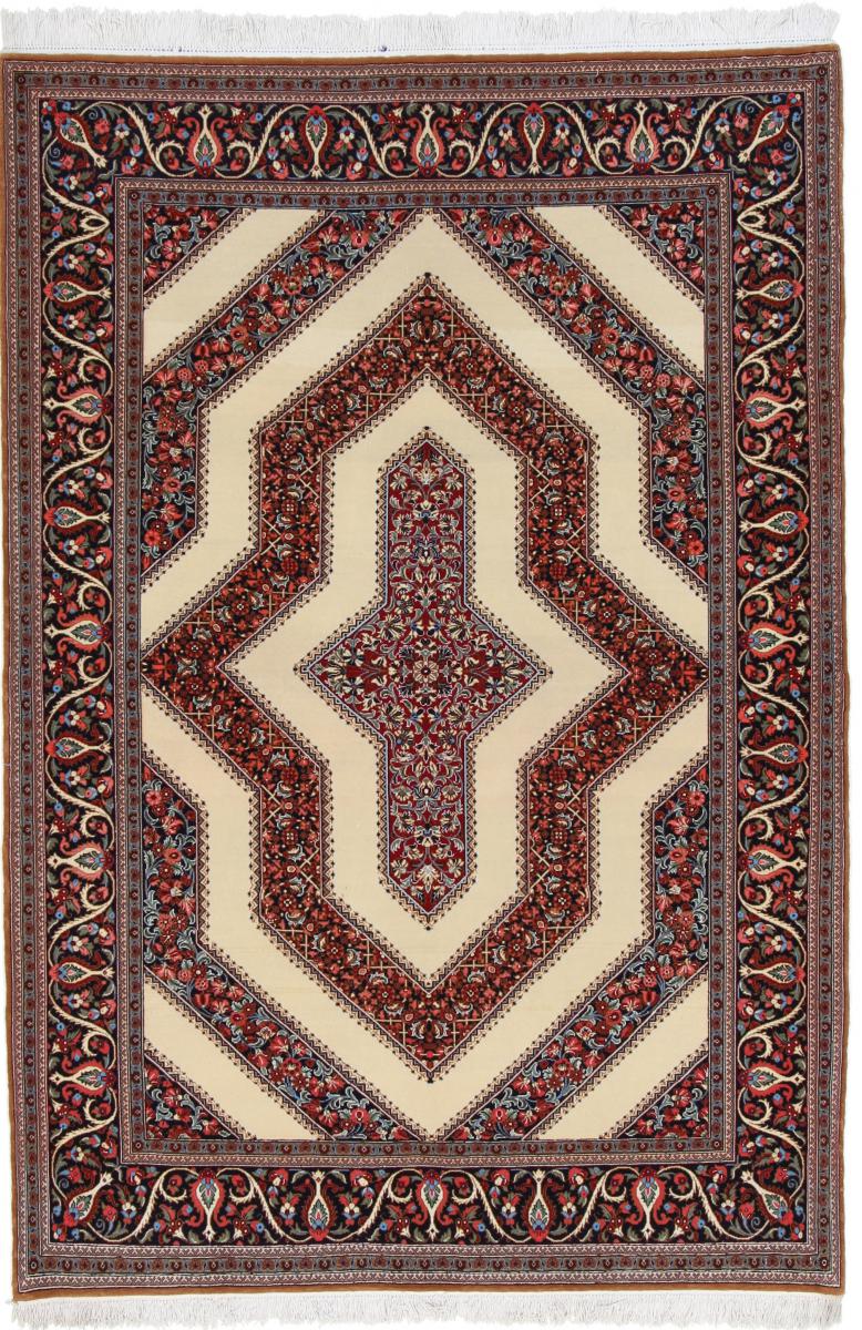 Tappeto persiano Qum 203x140 203x140, Tappeto persiano Annodato a mano