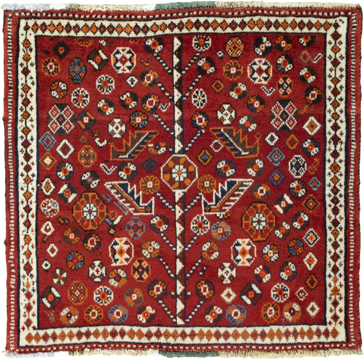 Persian Rug Shiraz 55x61 55x61, Persian Rug Knotted by hand
