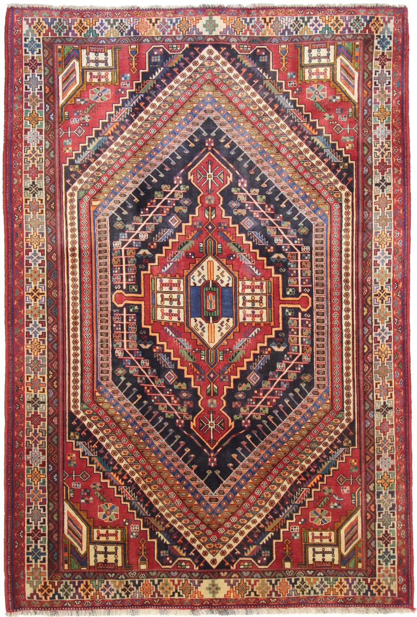 Tapete persa Ghashghai 279x188 279x188, Tapete persa Atado à mão