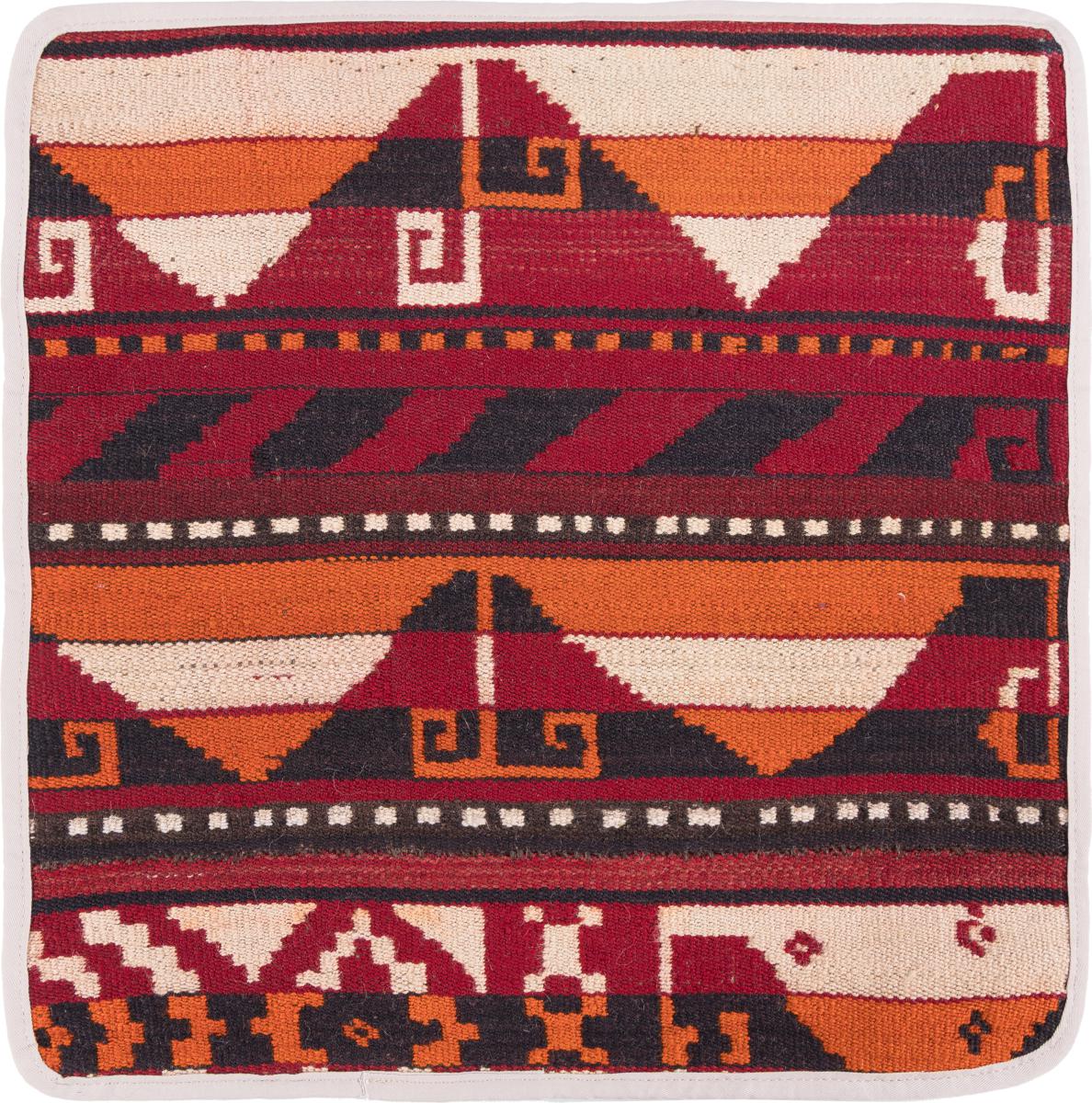 Afghanska mattan Kilim Afghan Kuddfodral 45x45 45x45, Persisk matta Knuten för hand