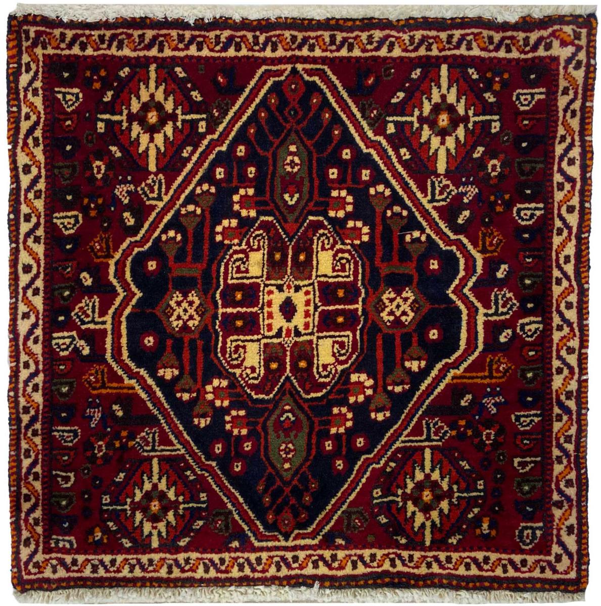 Persialainen matto Ghashghai 59x64 59x64, Persialainen matto Solmittu käsin