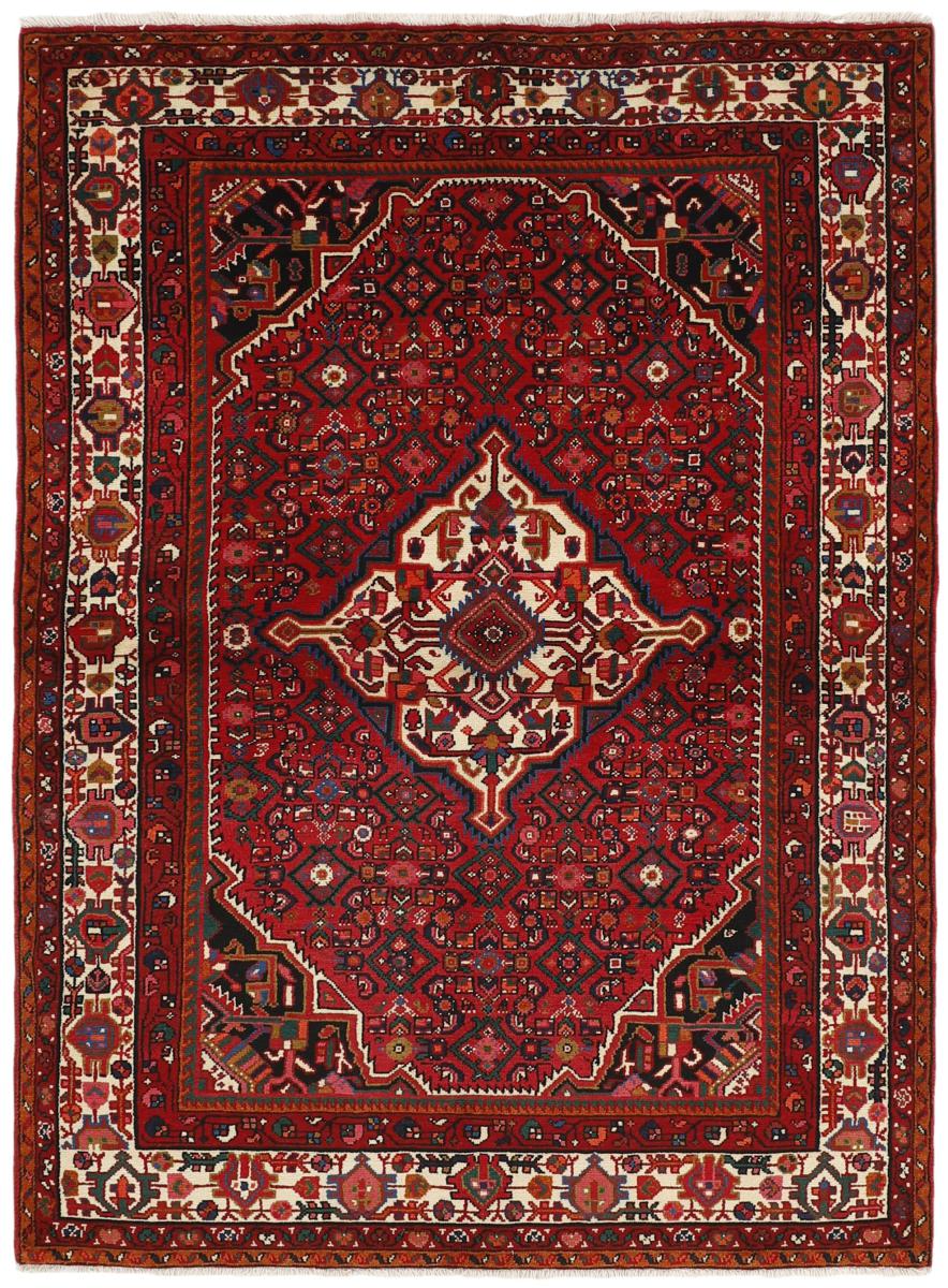 Persian Rug Hosseinabad 7'3"x5'5" 7'3"x5'5", Persian Rug Knotted by hand