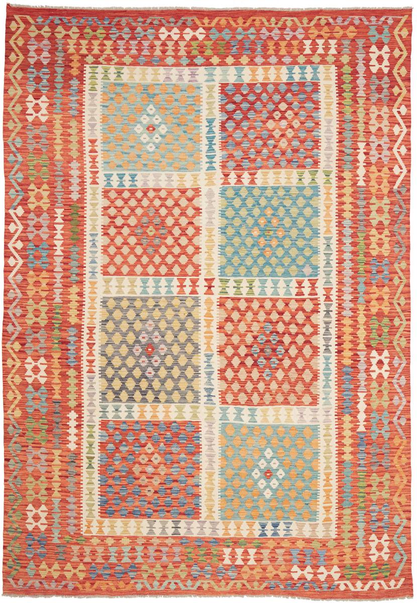 Afghanischer Teppich Kelim Afghan 299x209 299x209, Perserteppich Handgewebt