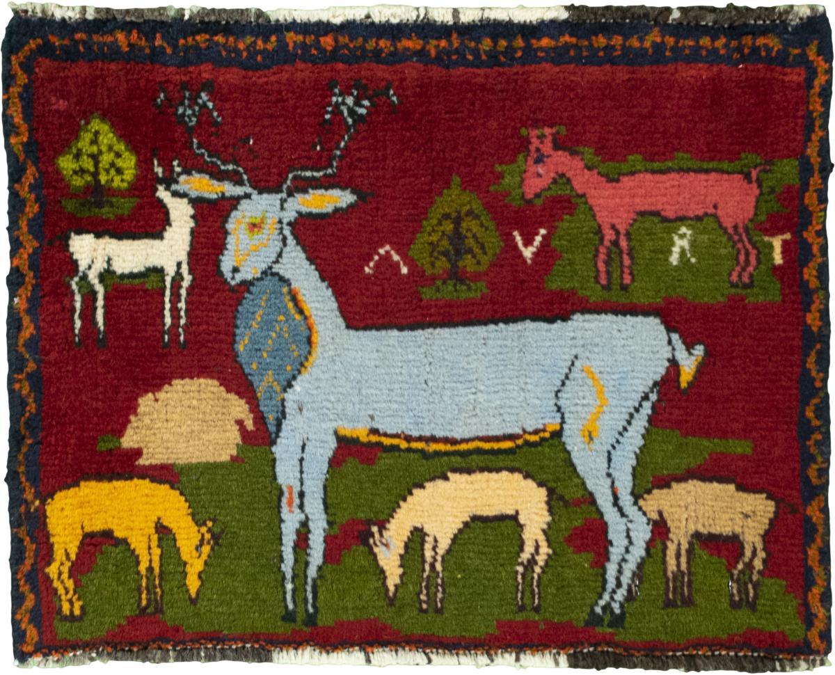Persialainen matto Persia Gabbeh Ghashghai 43x58 43x58, Persialainen matto Solmittu käsin