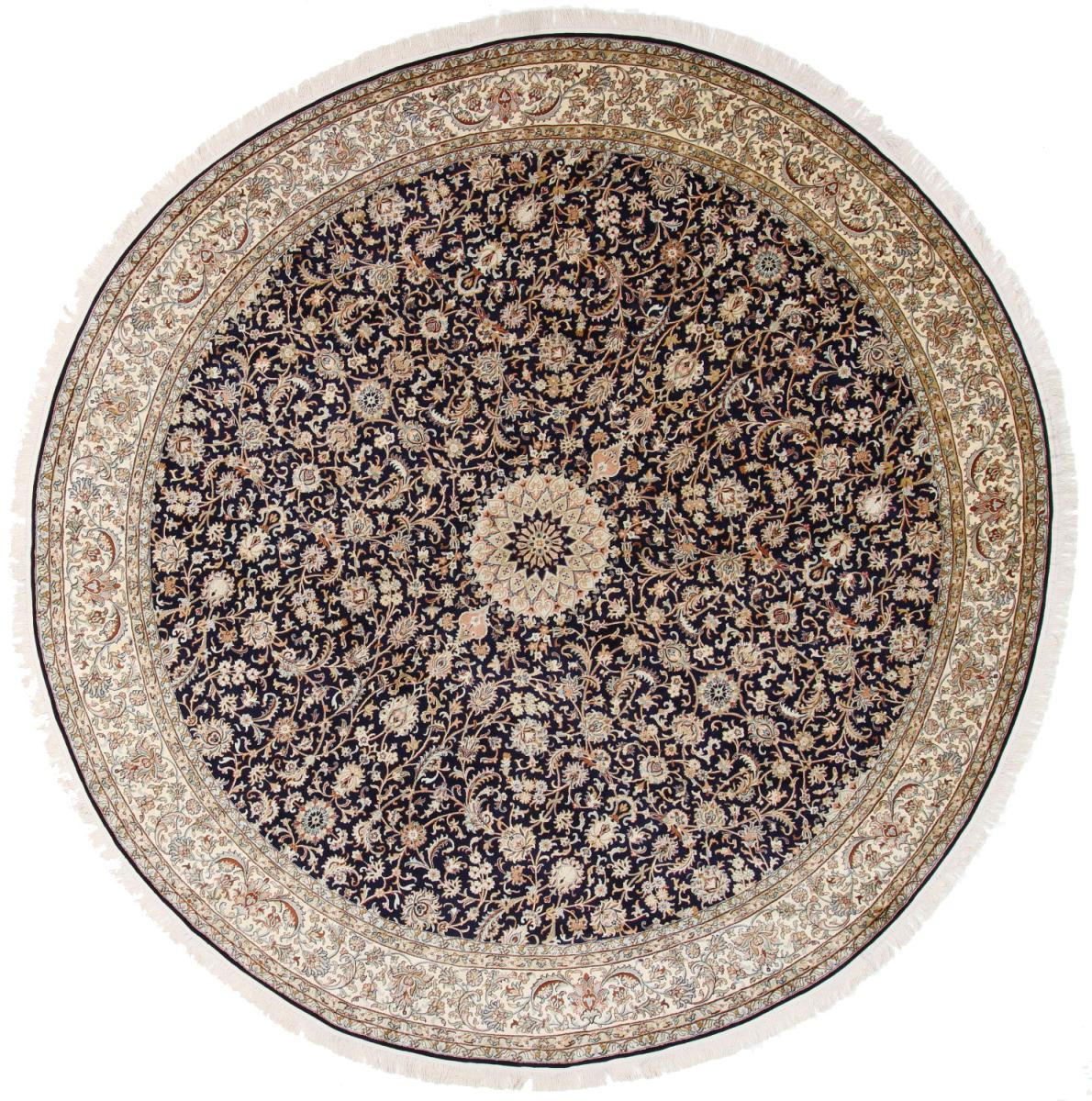 Indisk tæppe Kashmir Pure Silke 306x300 306x300, Persisk tæppe Knyttet i hånden