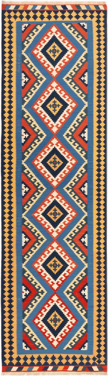 Covor persan Chilim Fars Shiraz 305x86 305x86, Covor persan Lucrate de mână