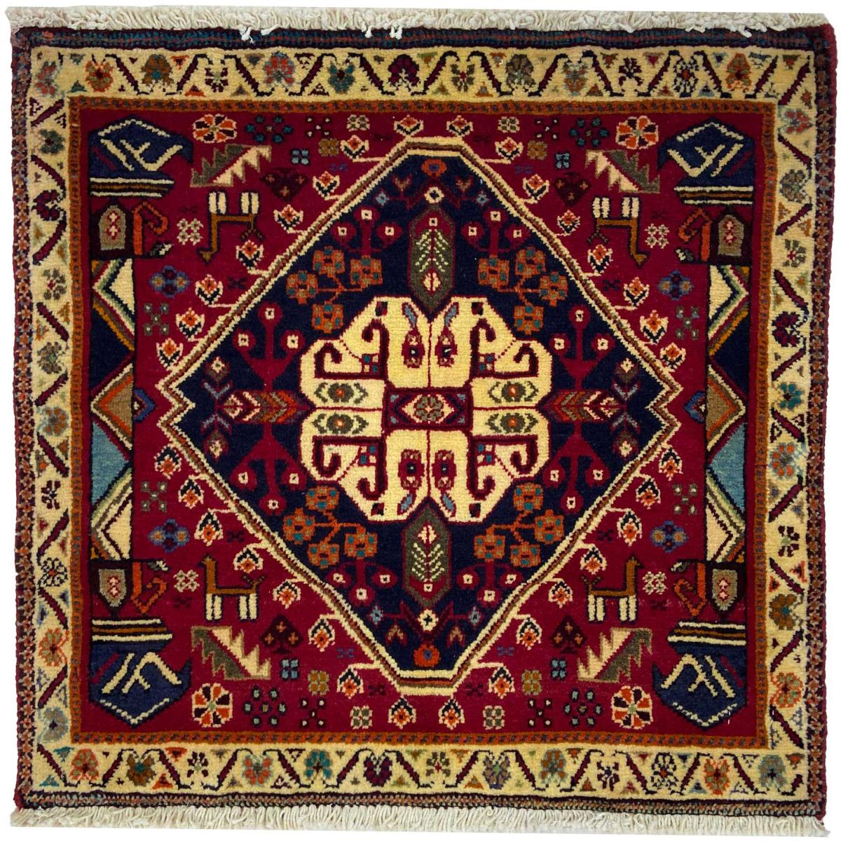 Covor persan Ghashghai 64x66 64x66, Covor persan Lucrate de mână
