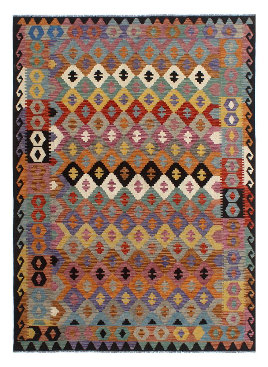 Afghan rug Kilim Afghan 9'8"x6'6" 9'8"x6'6", Persian Rug Woven by hand