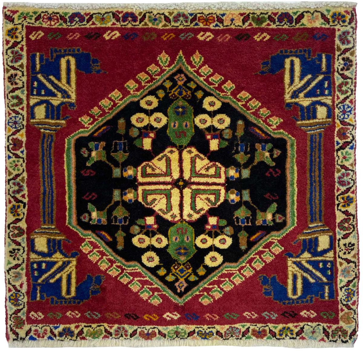 Alfombra persa Ghashghai 56x57 56x57, Alfombra persa Anudado a mano
