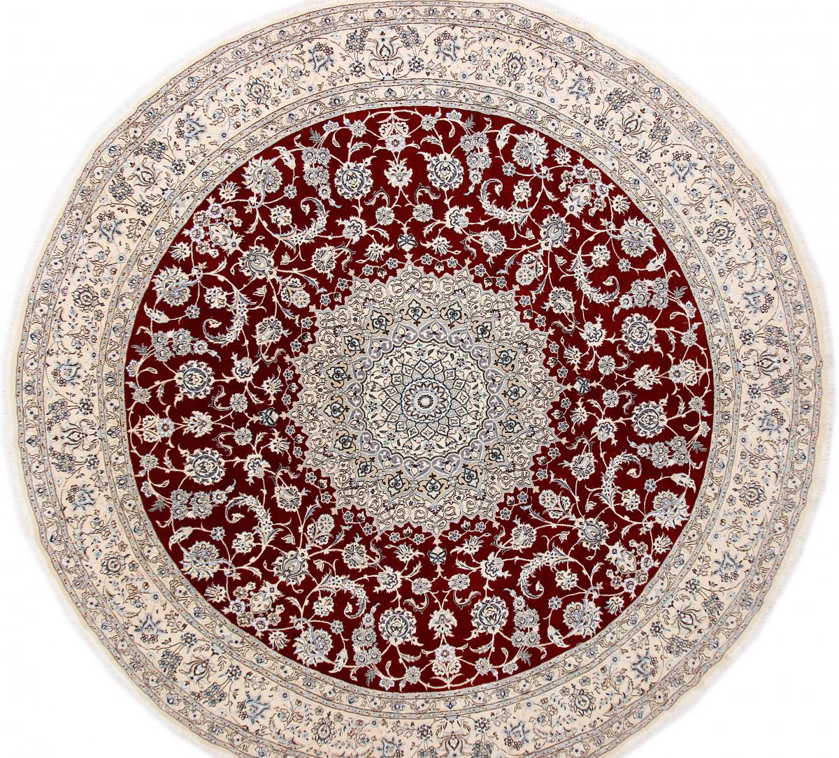 Tapis persan Naïn 9La 345x345 345x345, Tapis persan Noué à la main