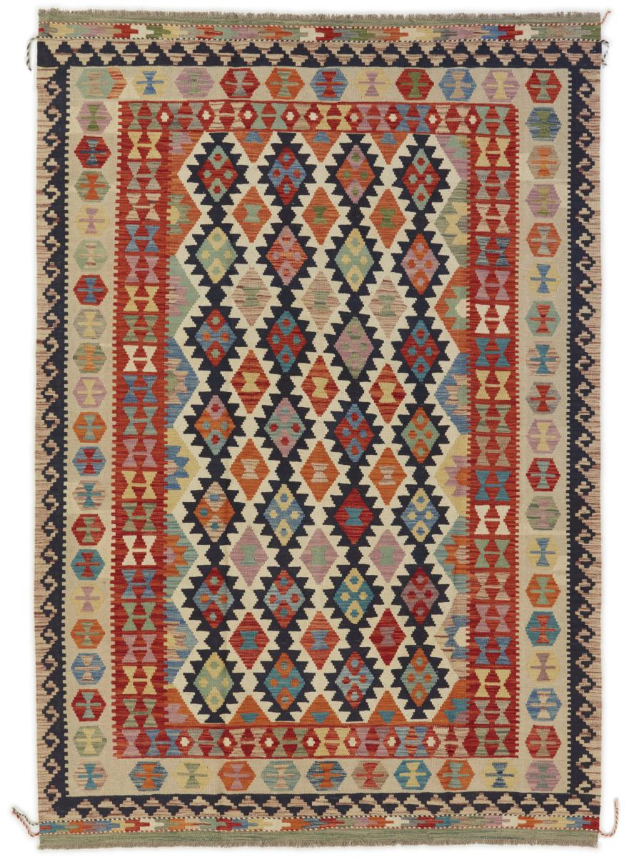 Tapis afghan Kilim Afghan 292x201 292x201, Tapis persan Tissé à la main