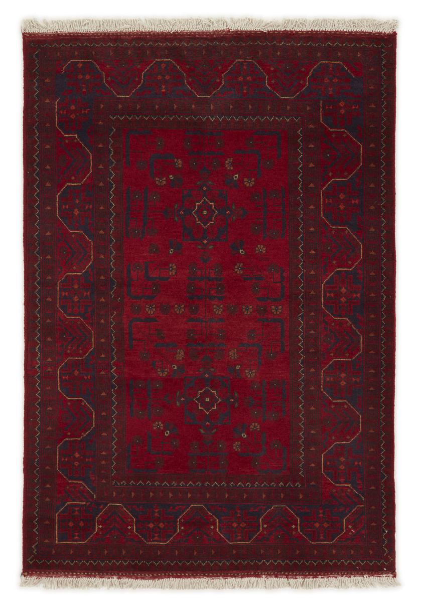 Afghan rug Khal Mohammadi 5'0"x3'5" 5'0"x3'5", Persian Rug Knotted by hand