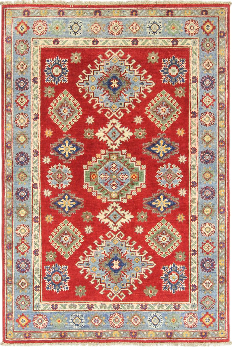 Afghan rug Kazak 5'10"x3'11" 5'10"x3'11", Persian Rug Knotted by hand