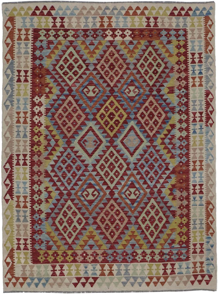 Tapis afghan Kilim Afghan 241x179 241x179, Tapis persan Tissé à la main
