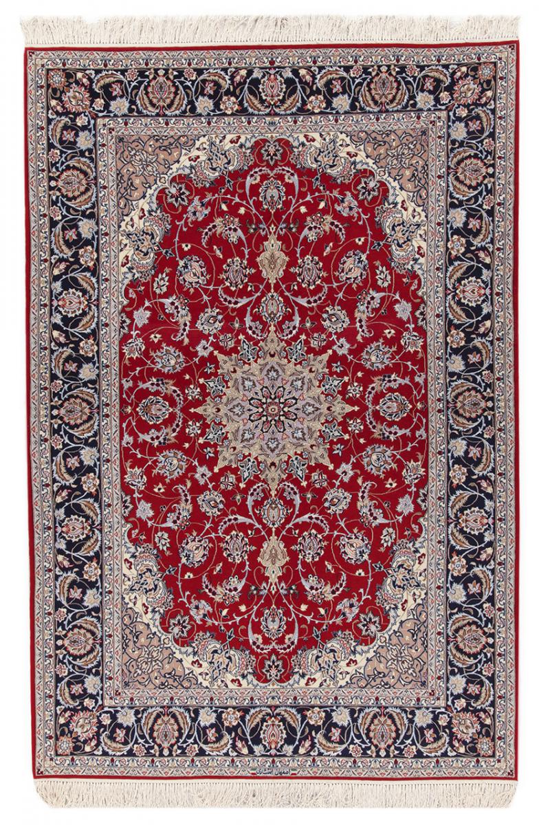 Tappeto persiano Isfahan Ordito in Seta 234x157 234x157, Tappeto persiano Annodato a mano
