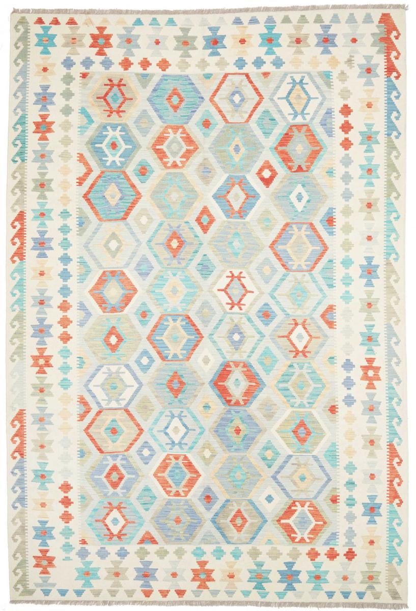 Afghanischer Teppich Kelim Afghan 298x197 298x197, Perserteppich Handgewebt