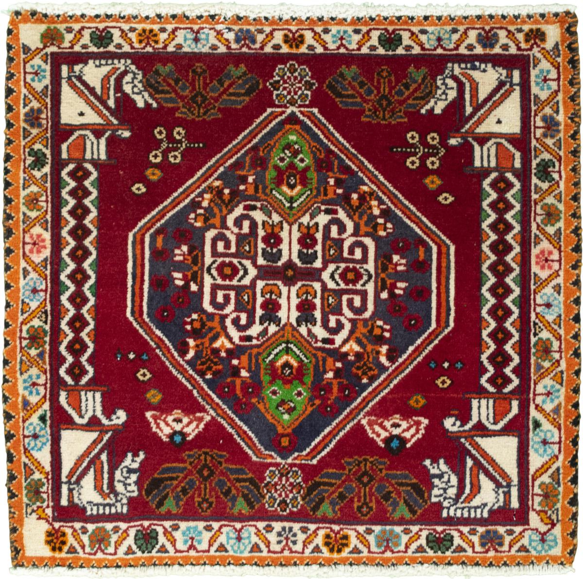 Persian Rug Shiraz 56x59 56x59, Persian Rug Knotted by hand