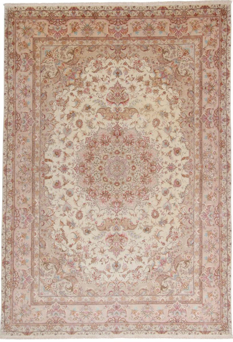 Persian Rug Tabriz 50Raj 11'10"x8'2" 11'10"x8'2", Persian Rug Knotted by hand