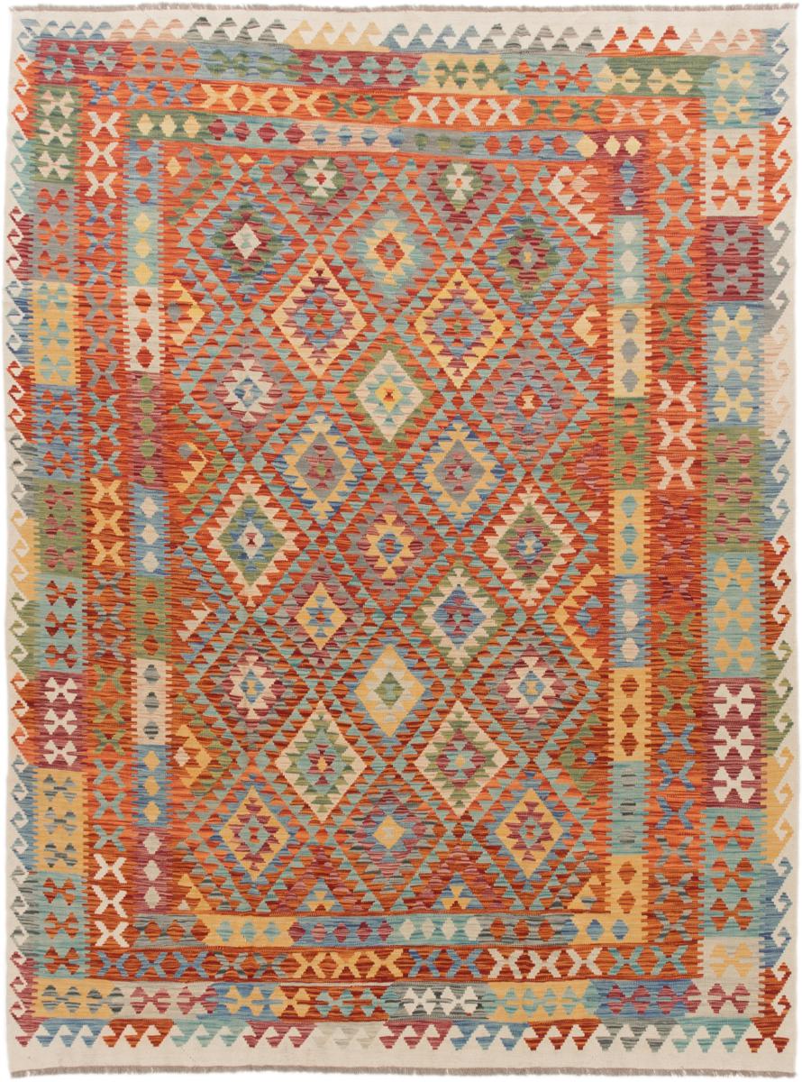 Tapete afegão Kilim Afegão 343x259 343x259, Tapete persa Tecido à mão