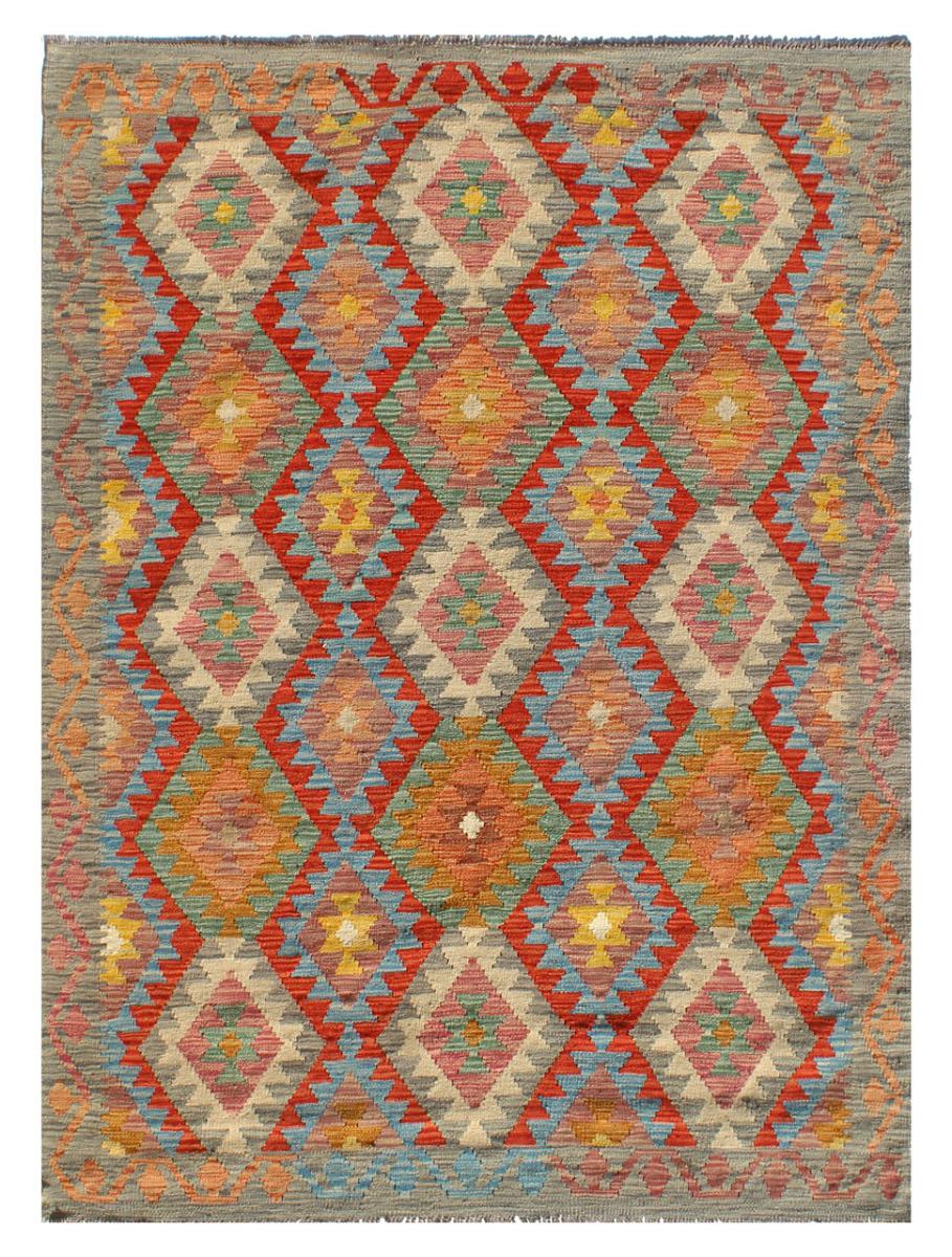 Afghan rug Kilim Afghan 6'9"x4'11" 6'9"x4'11", Persian Rug Woven by hand