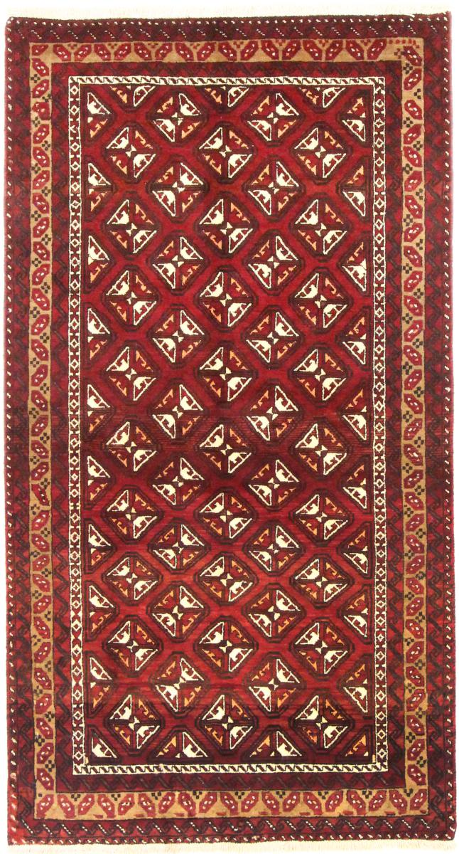 Tapete persa Balúchi 199x109 199x109, Tapete persa Atado à mão