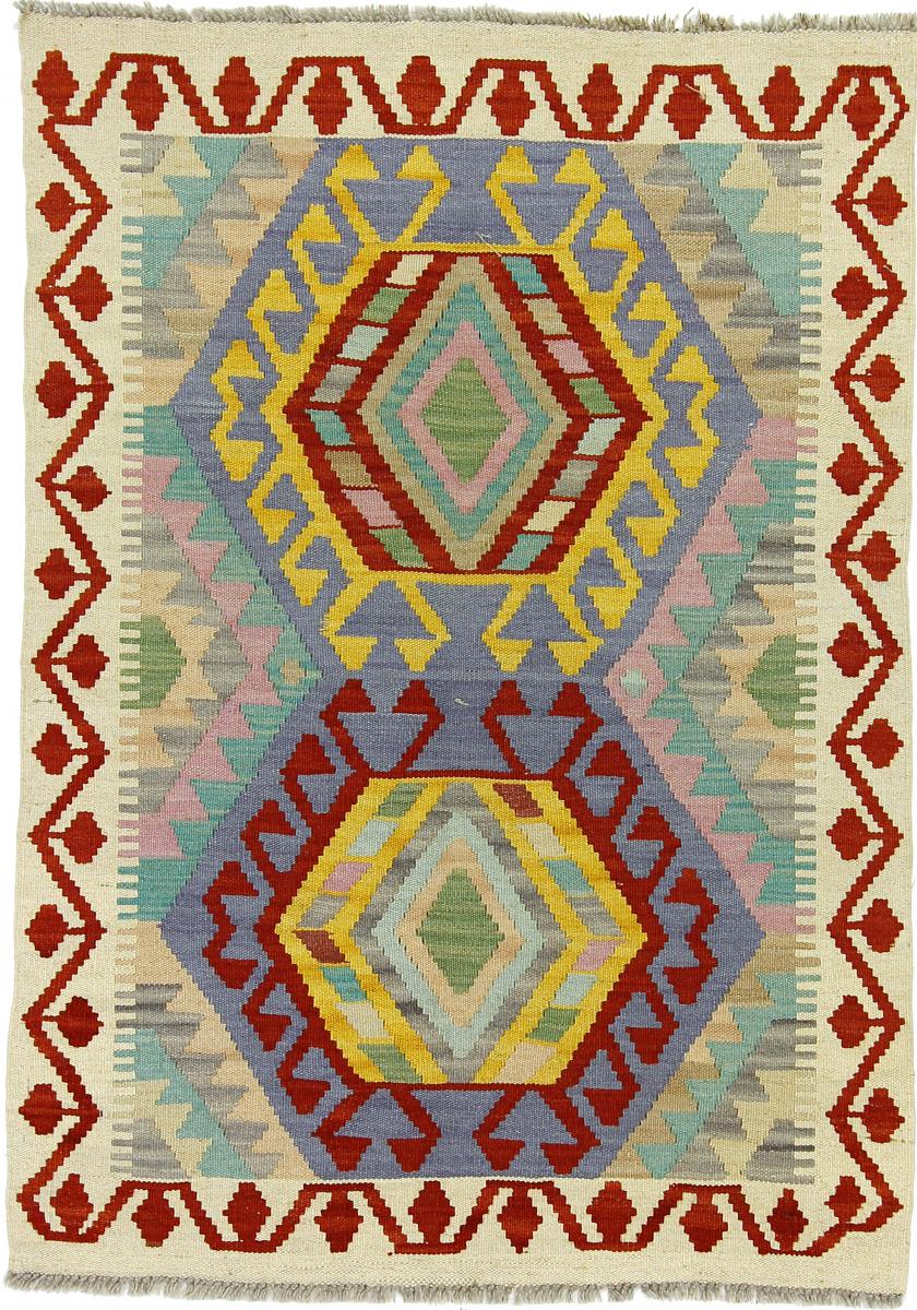 Tapete afegão Kilim Afegão 122x85 122x85, Tapete persa Tecido à mão