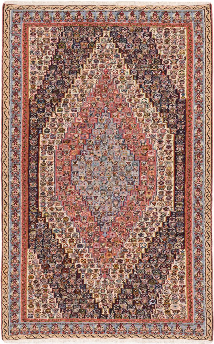 Persian Rug Kilim Senneh 245x154 245x154, Persian Rug Knotted by hand