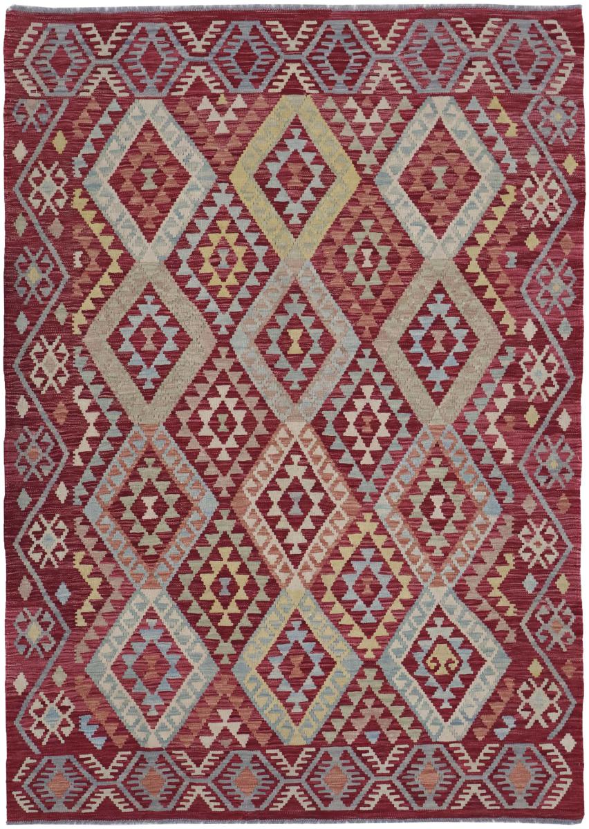 Tapis afghan Kilim Afghan 244x172 244x172, Tapis persan Tissé à la main