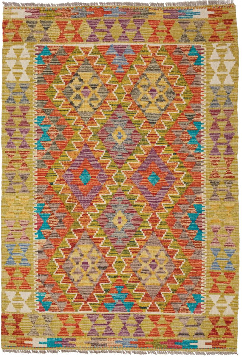 Tapete afegão Kilim Afegão 146x102 146x102, Tapete persa Tecido à mão