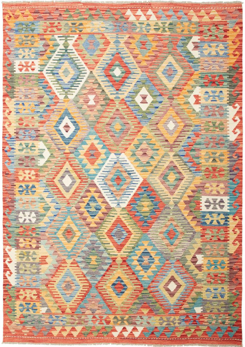 Afghanischer Teppich Kelim  Afghan 238x166 238x166, Perserteppich Handgewebt