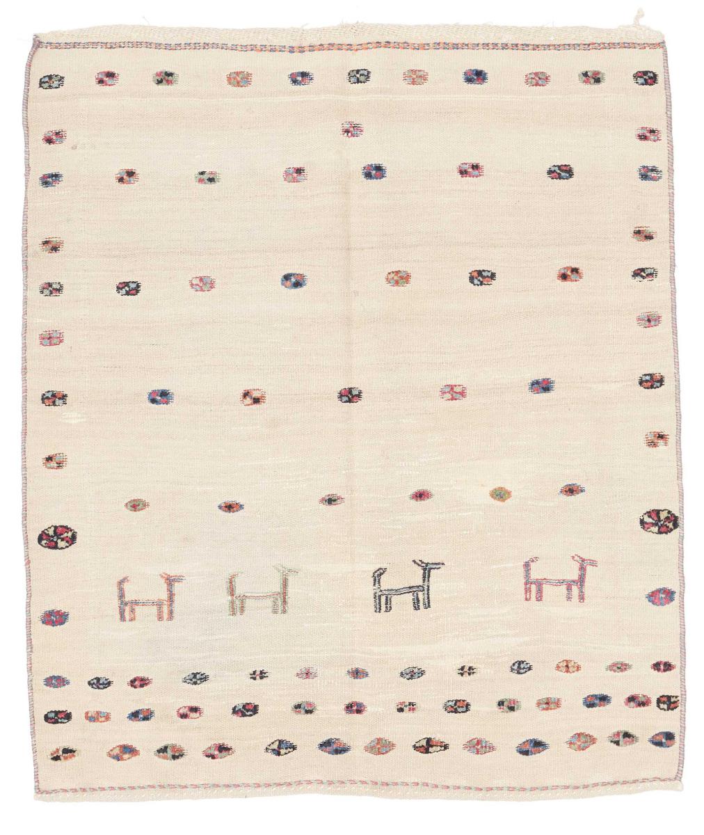 Perský koberec Kilim Fars Starožitný 127x109 127x109, Perský koberec Ručně tkaný