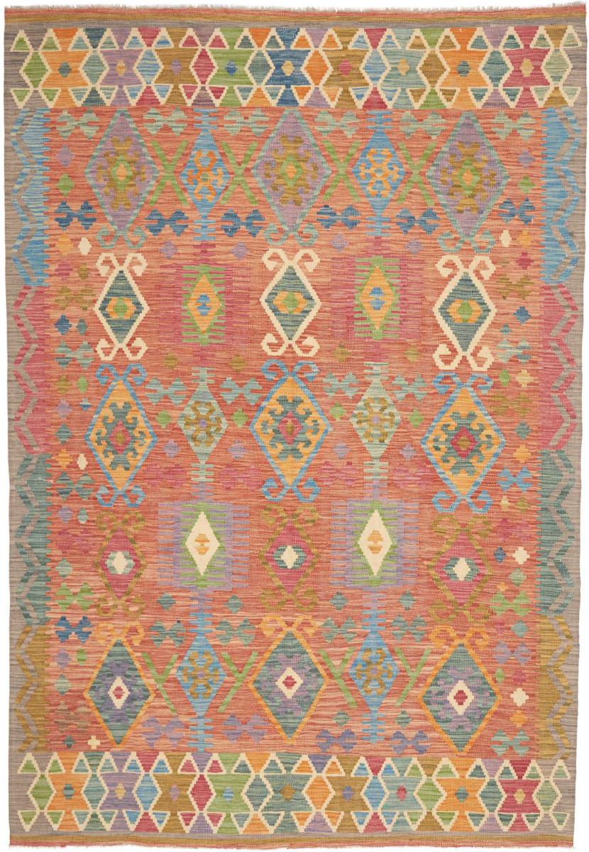 Afgán szőnyeg Kilim Afgán 246x170 246x170, Perzsa szőnyeg Kézzel szőtt