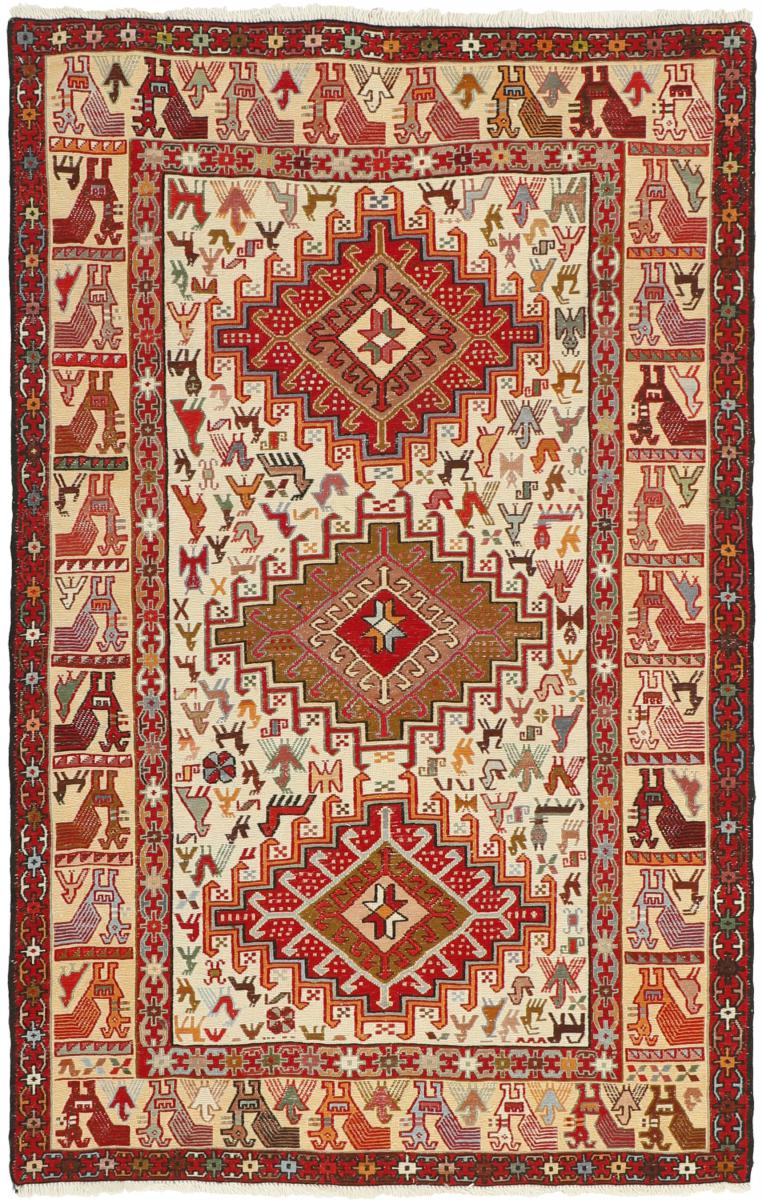 Tapete persa Kilim Soumak Shahsavan 147x97 147x97, Tapete persa Atado à mão