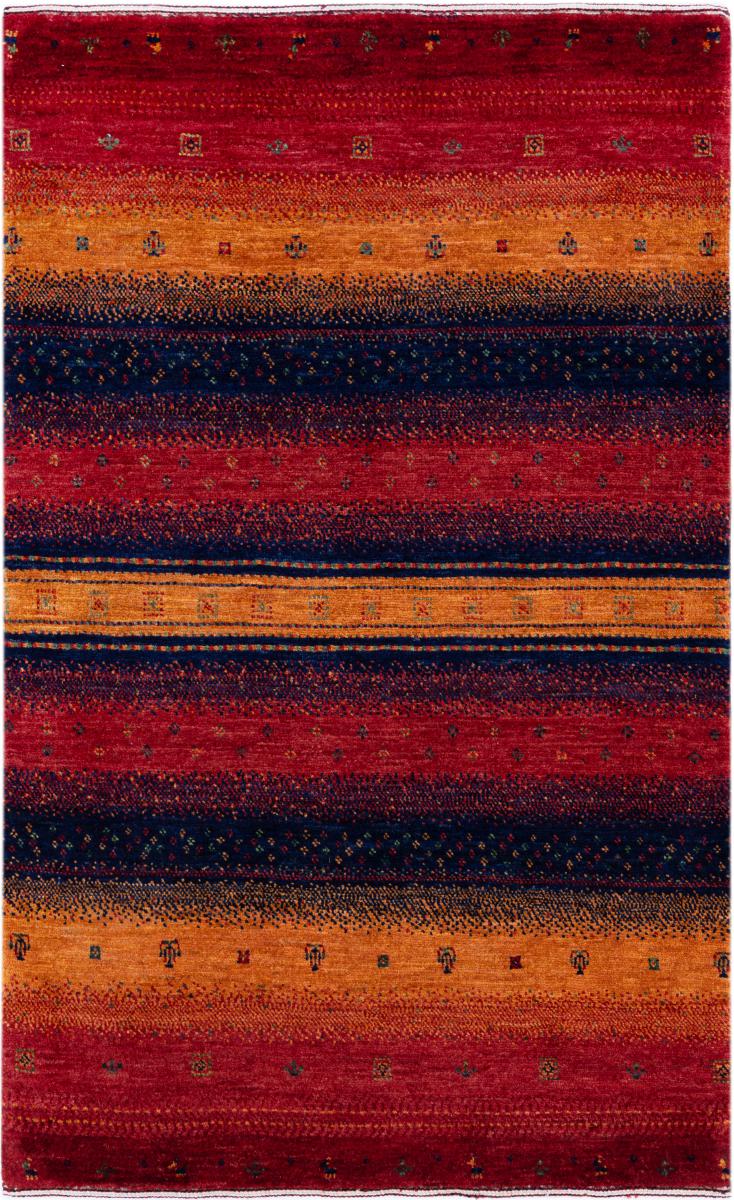 Persian rug Persian Gabbeh Loribaft Essence 4'2"x2'8" 4'2"x2'8", Persian rug Hand-knotted