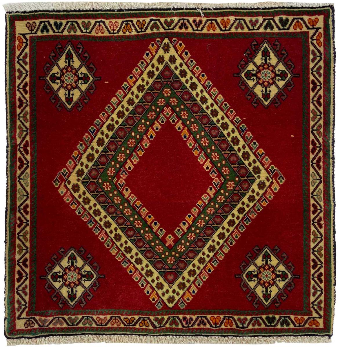 Persian Rug Ghashghai 61x61 61x61, Persian Rug Knotted by hand