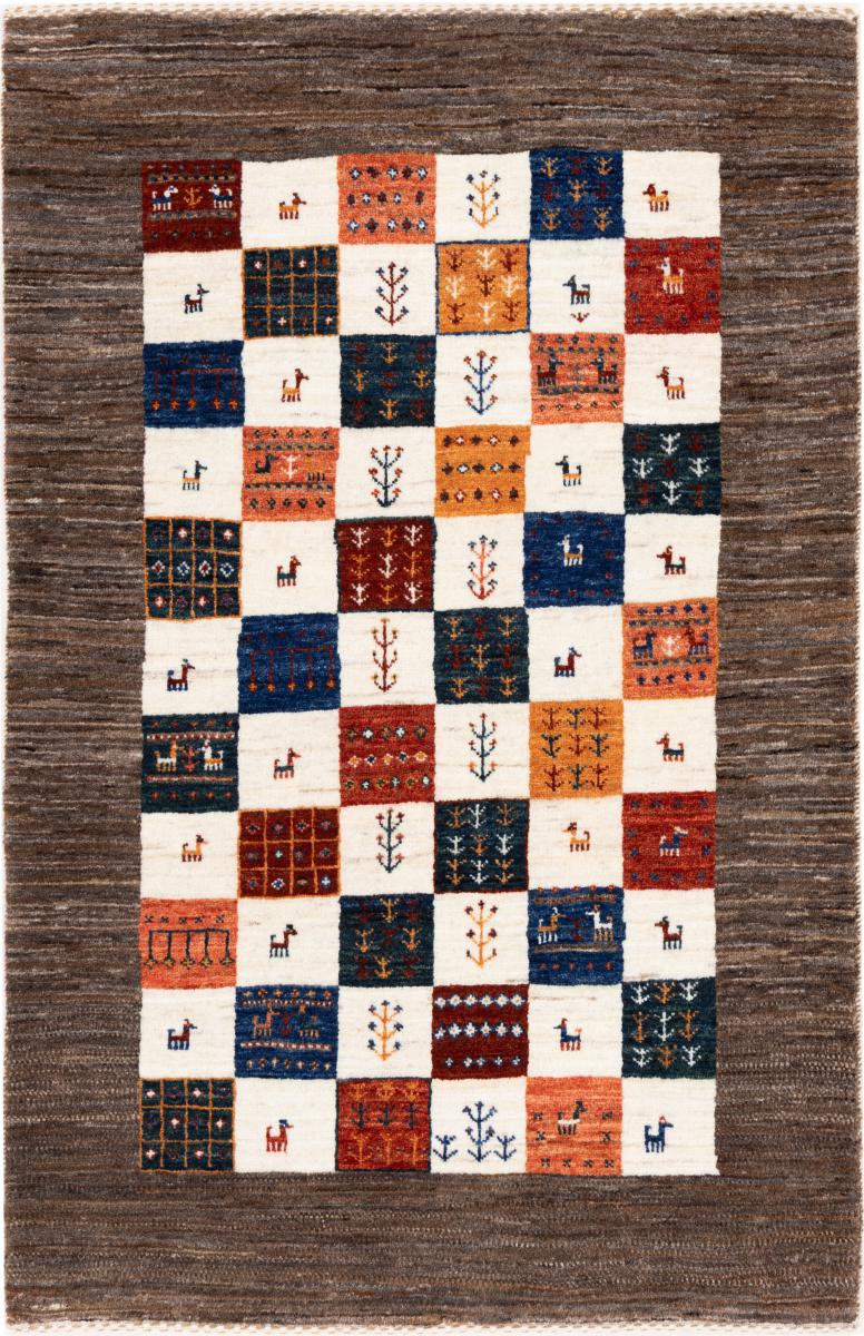 Perzisch tapijt Perzisch Gabbeh Loribaft Nowbaft 128x84 128x84, Perzisch tapijt Handgeknoopte