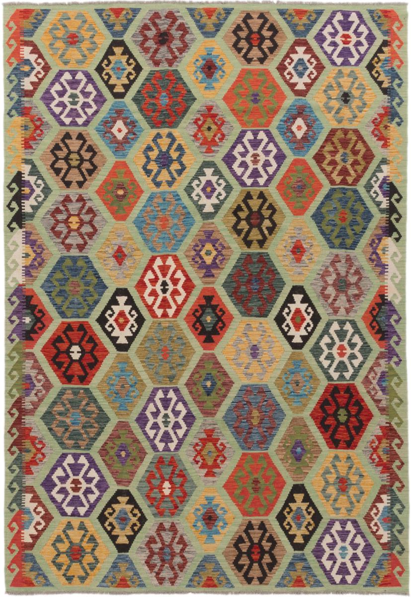 Afghaans tapijt Kilim Afghan 304x208 304x208, Perzisch tapijt Handgeweven