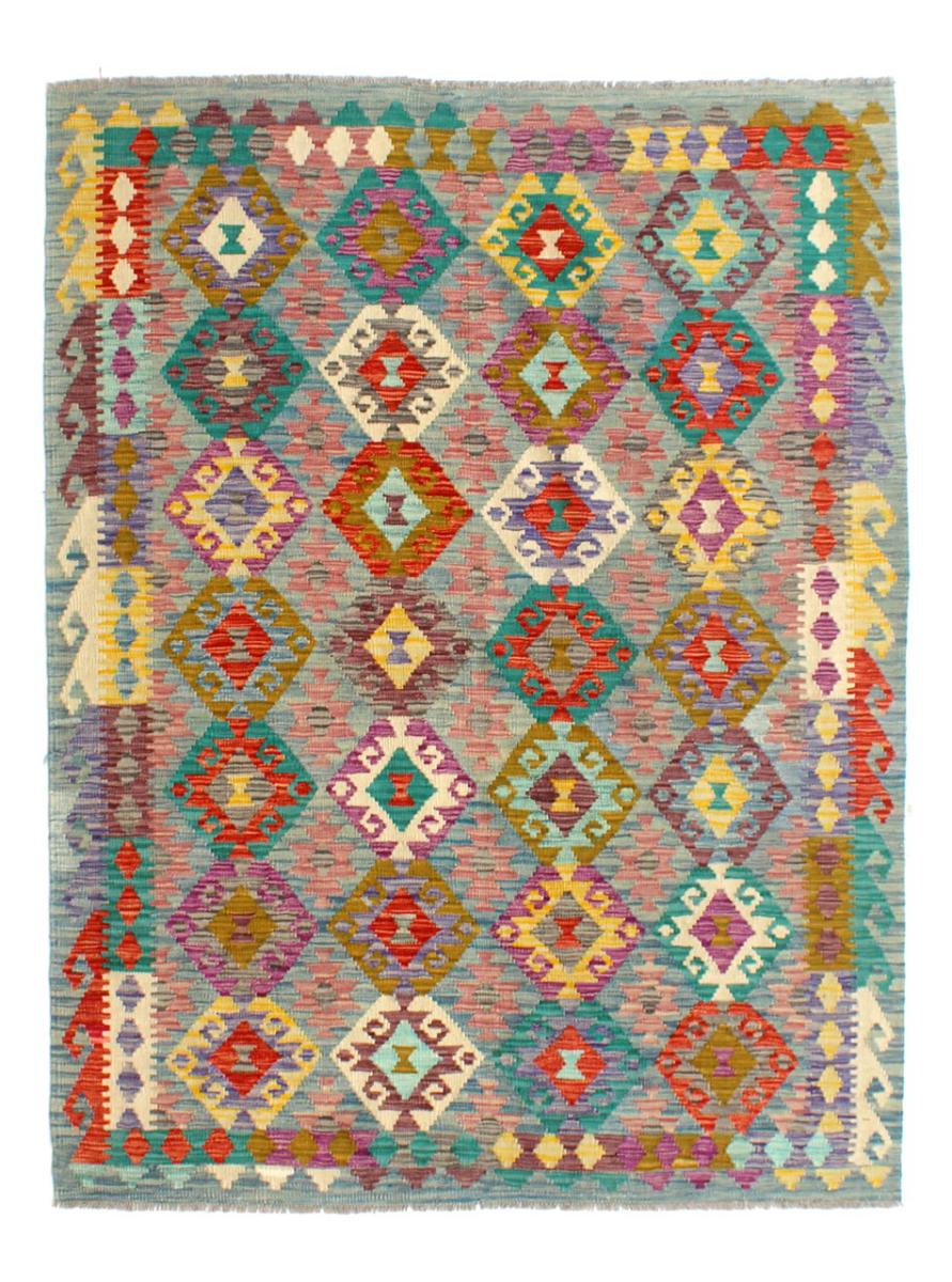 Afghan rug Kilim Afghan 6'7"x5'1" 6'7"x5'1", Persian Rug Woven by hand