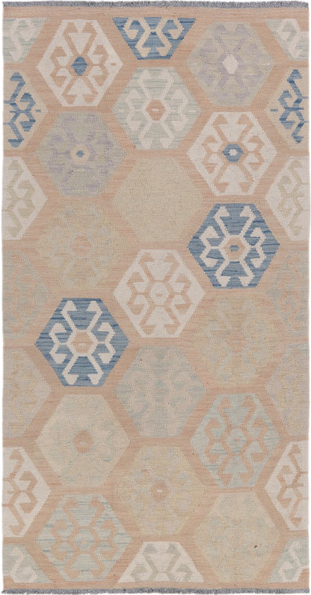 Alfombra afgana Kilim Afghan 195x103 195x103, Alfombra persa Tejido a mano