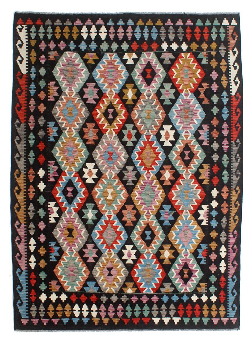 Afghan rug Kilim Afghan 8'6"x5'11" 8'6"x5'11", Persian Rug Woven by hand