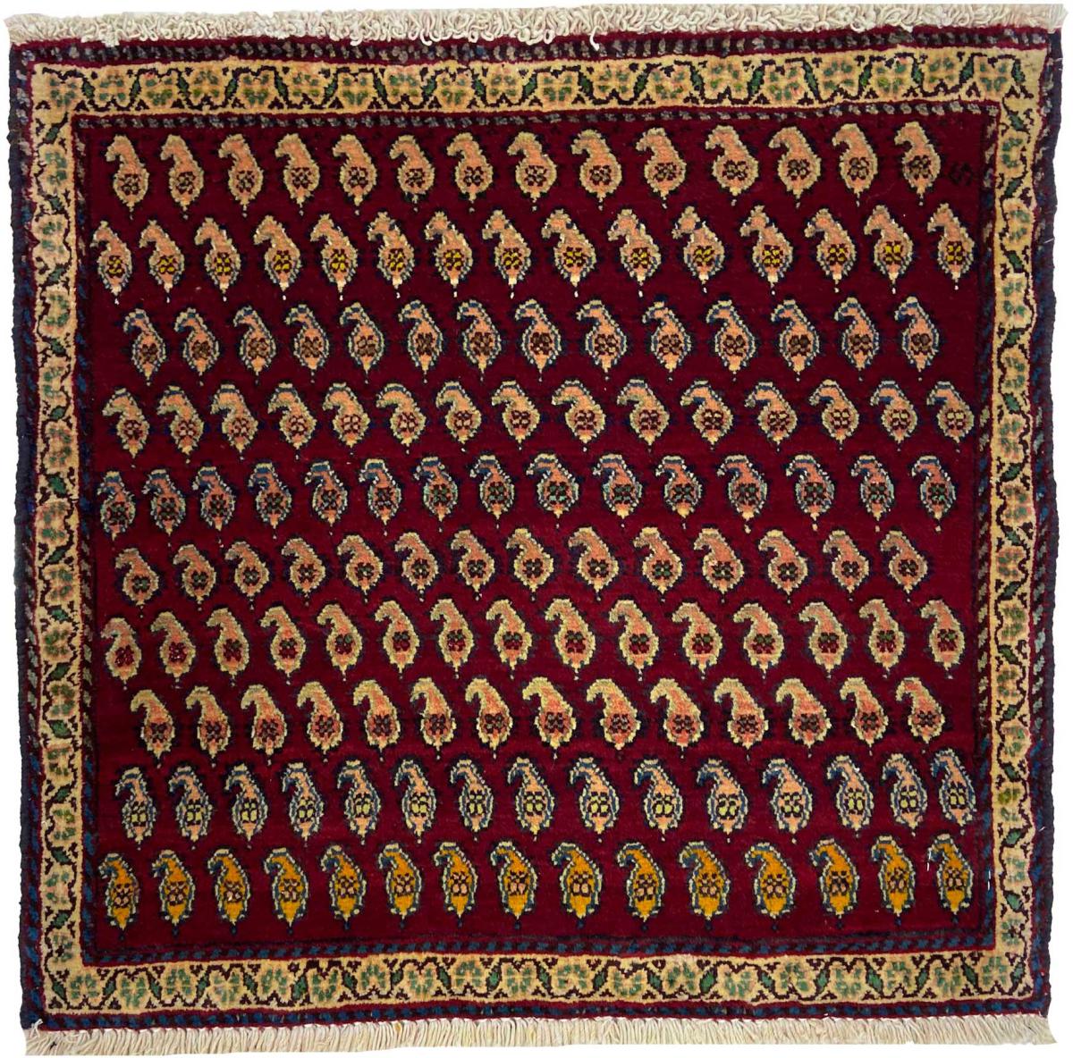 Alfombra persa Ghashghai 56x59 56x59, Alfombra persa Anudado a mano