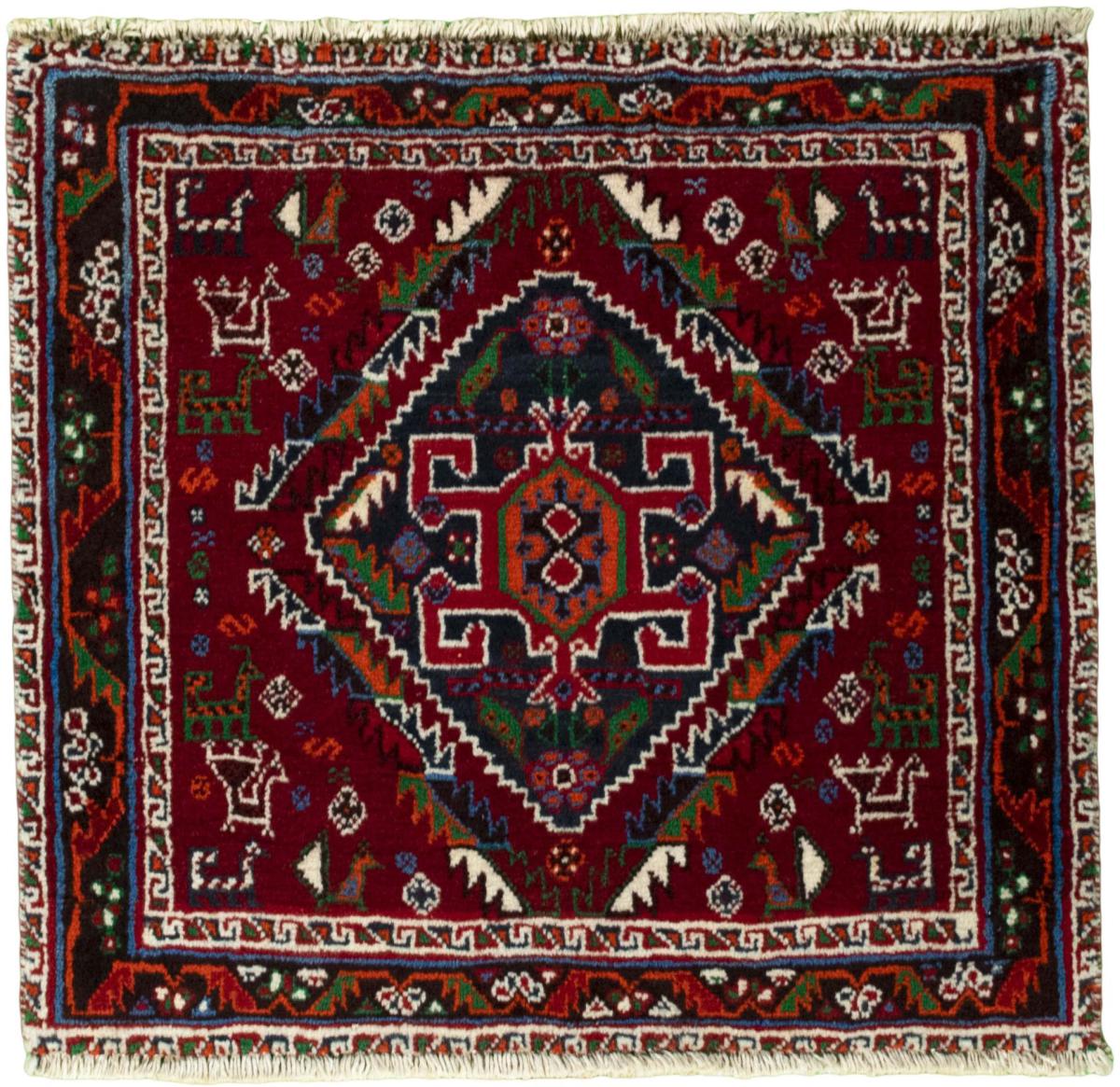 Covor persan Shiraz 57x61 57x61, Covor persan Lucrate de mână