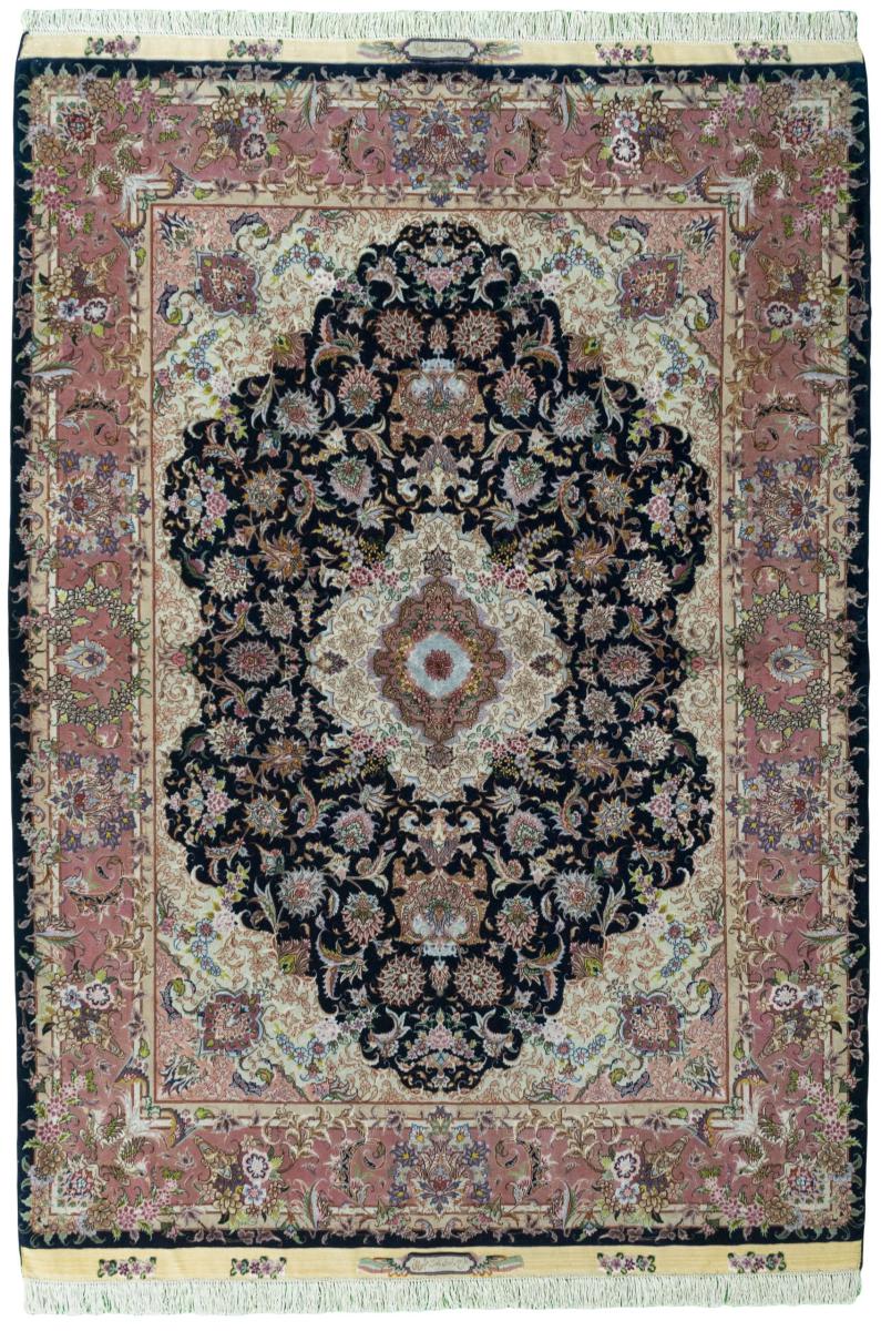 Perserteppich Täbriz 60Raj Seidenkette 205x149 205x149, Perserteppich Handgeknüpft
