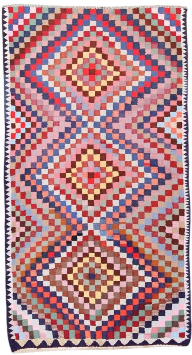 Perserteppich Kelim Fars Antik 9'3"x5'1" 9'3"x5'1", Perserteppich Handgewebt