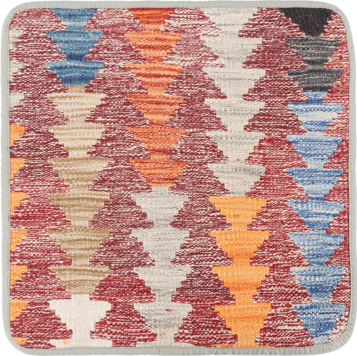 Afghanska mattan Kilim Afghan Kuddfodral 45x45 45x45, Persisk matta Knuten för hand