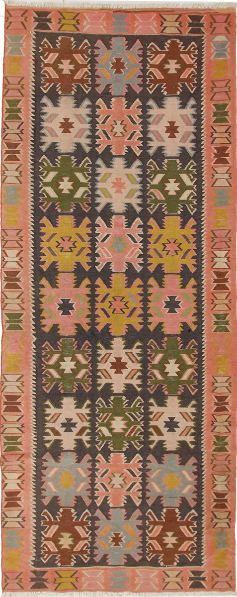 Tapete persa Kilim Fars Azerbaijan Antigo 377x146 377x146, Tapete persa Tecido à mão